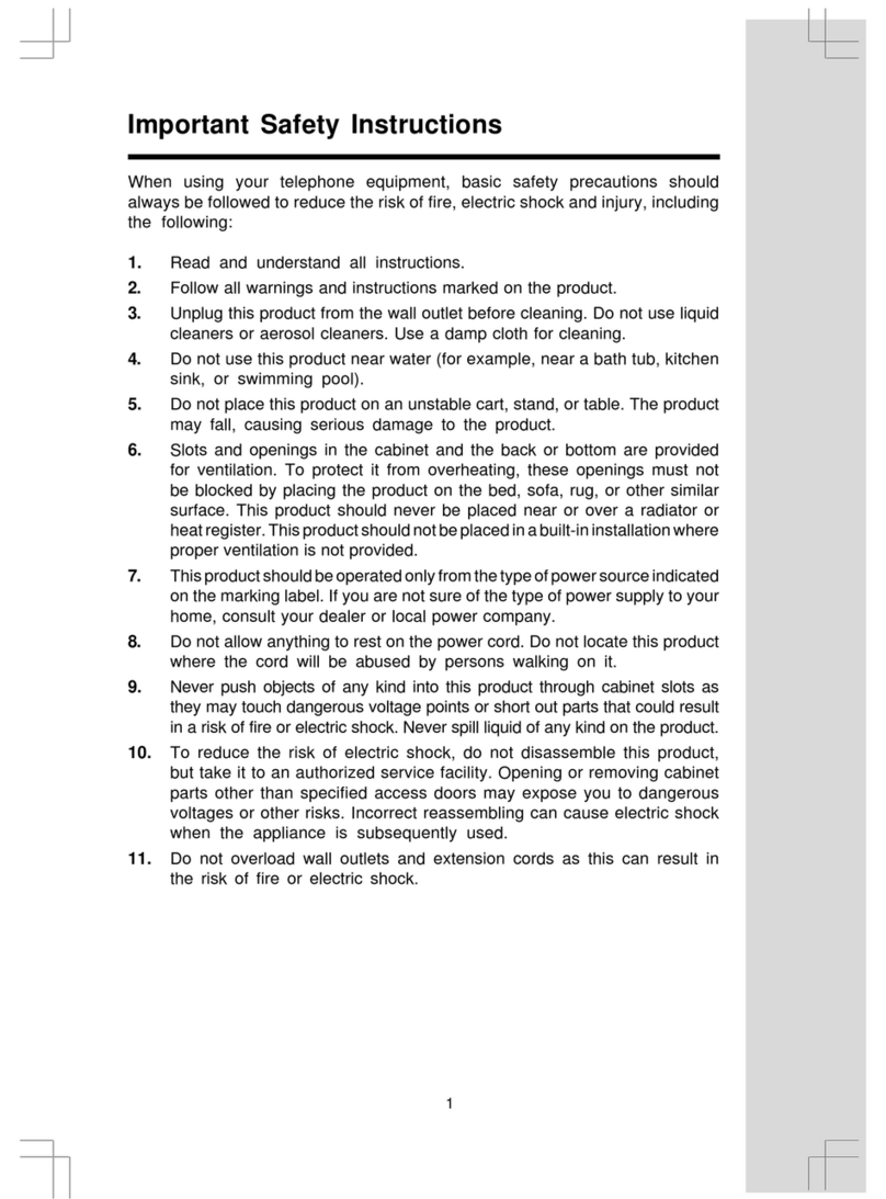 V-tech tz 2551-01 User manual