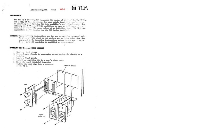 Toa WE-2 install guide