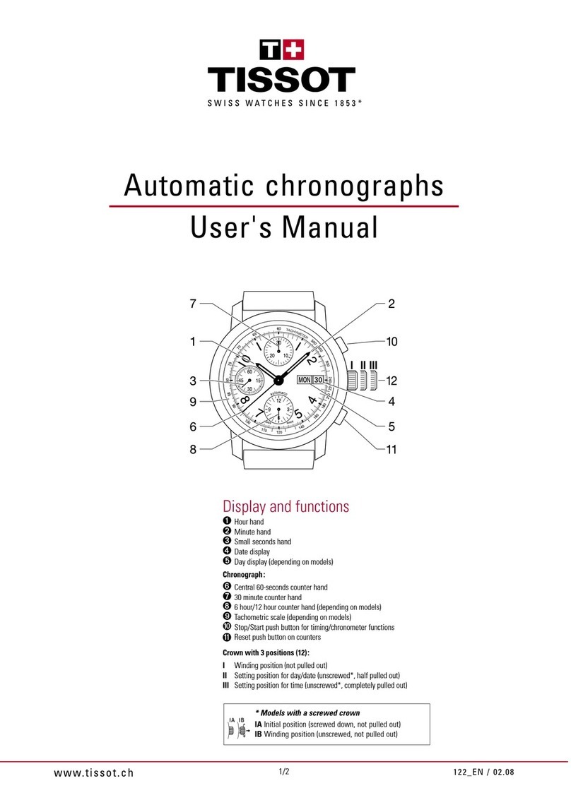 Tissot T014.427.11.051.00 User manual