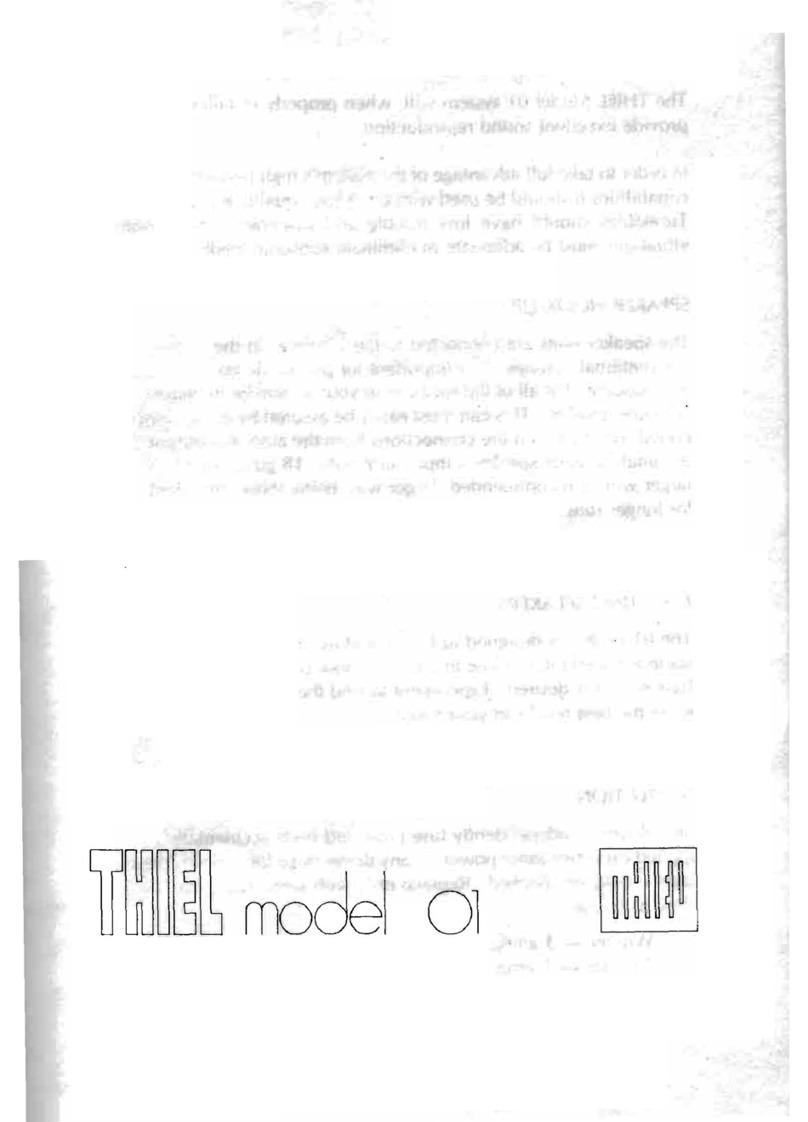 Thiel Model 01 user guide