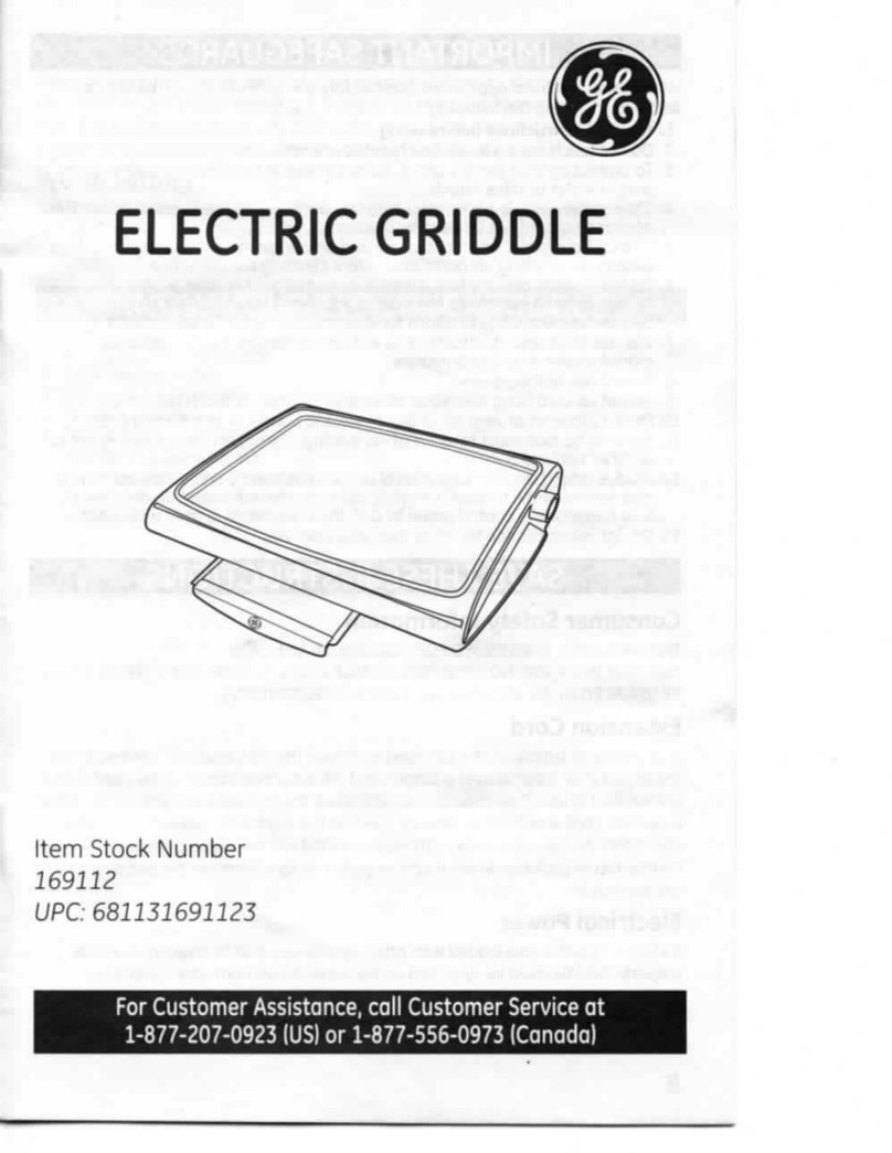 GE 169112 User manual