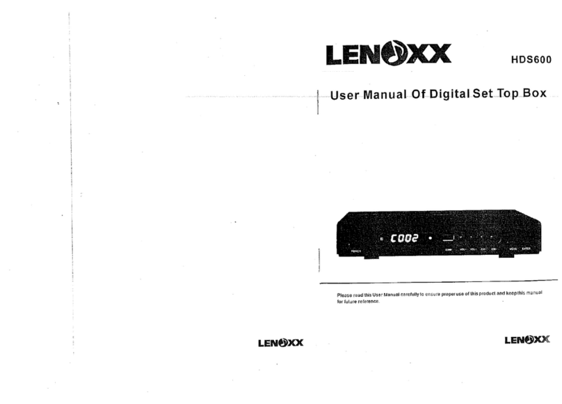 Lenoxx HDS600 user manual