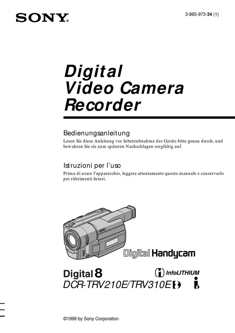Sony D8 Digital Handycam DCR-TRV210E User manual