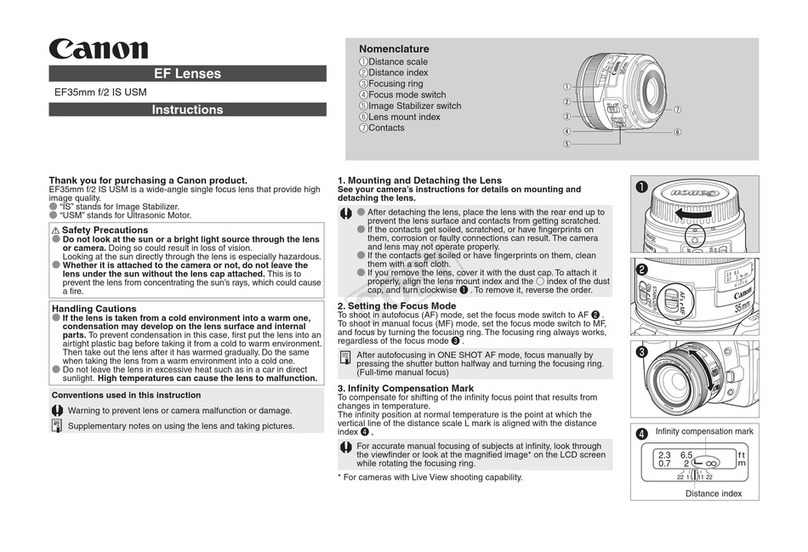 Canon EF35mm f/2 IS USM User manual