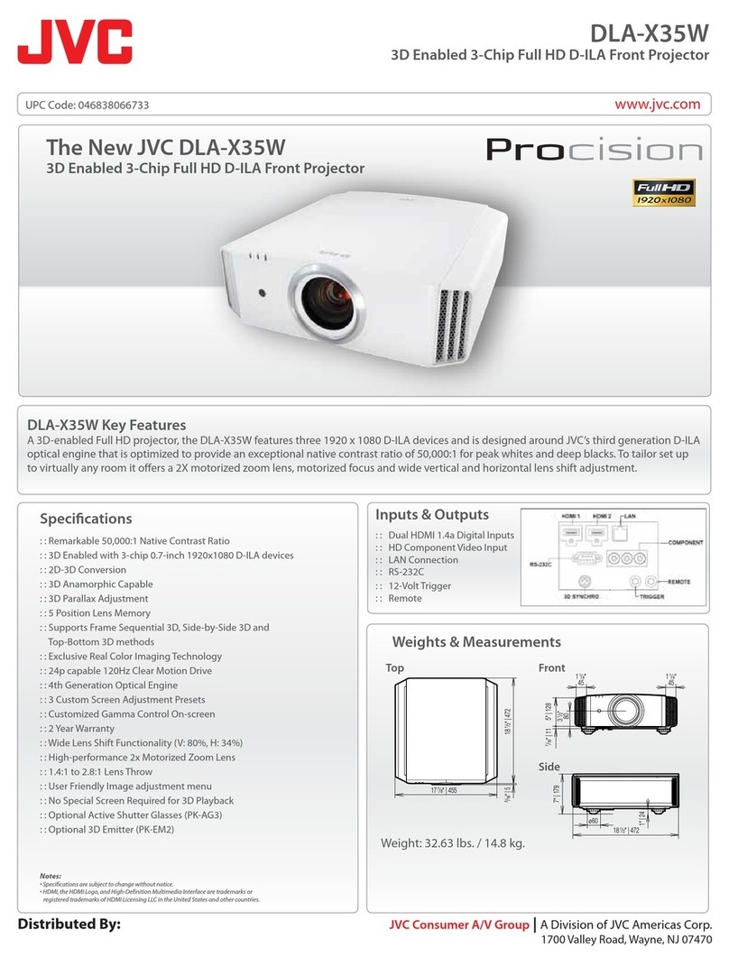 JVC DLA-X35W User manual JVC DLA-X35W User manual
