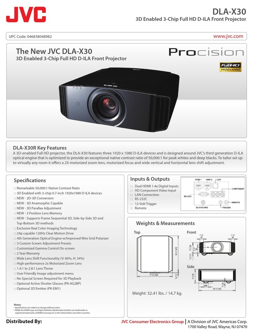 JVC DLA-X30B User manual
