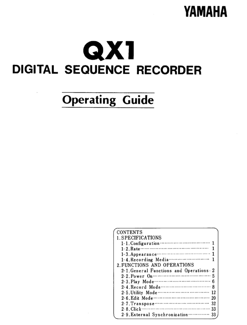 Yamaha QX1 User manual