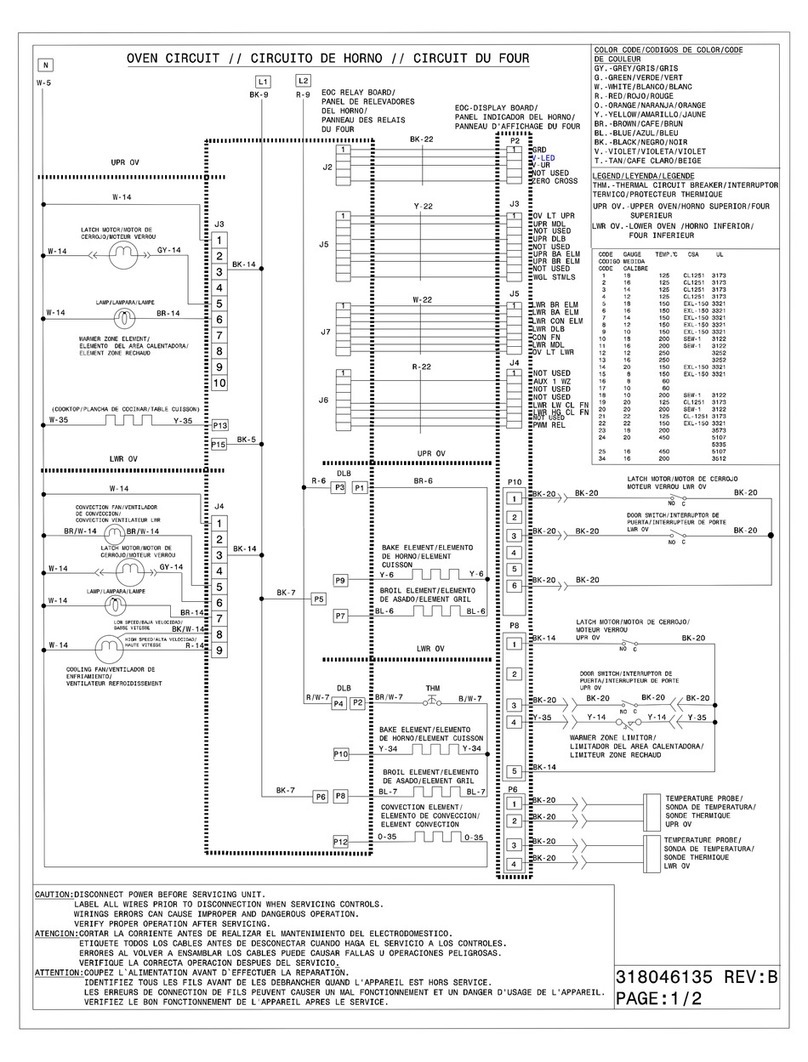 Electrolux FGEF304D Oven circuit