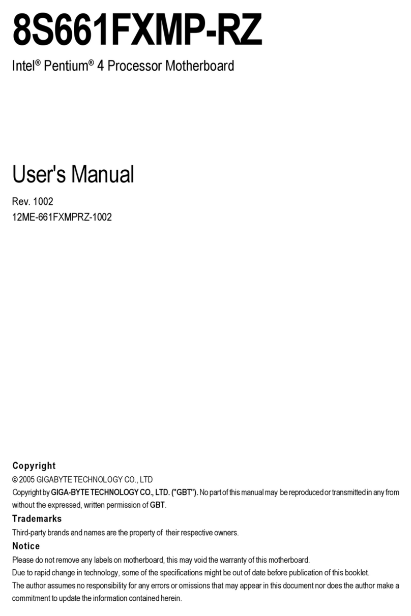 Gigabyte GA-8S661FXMP-RZ User manual