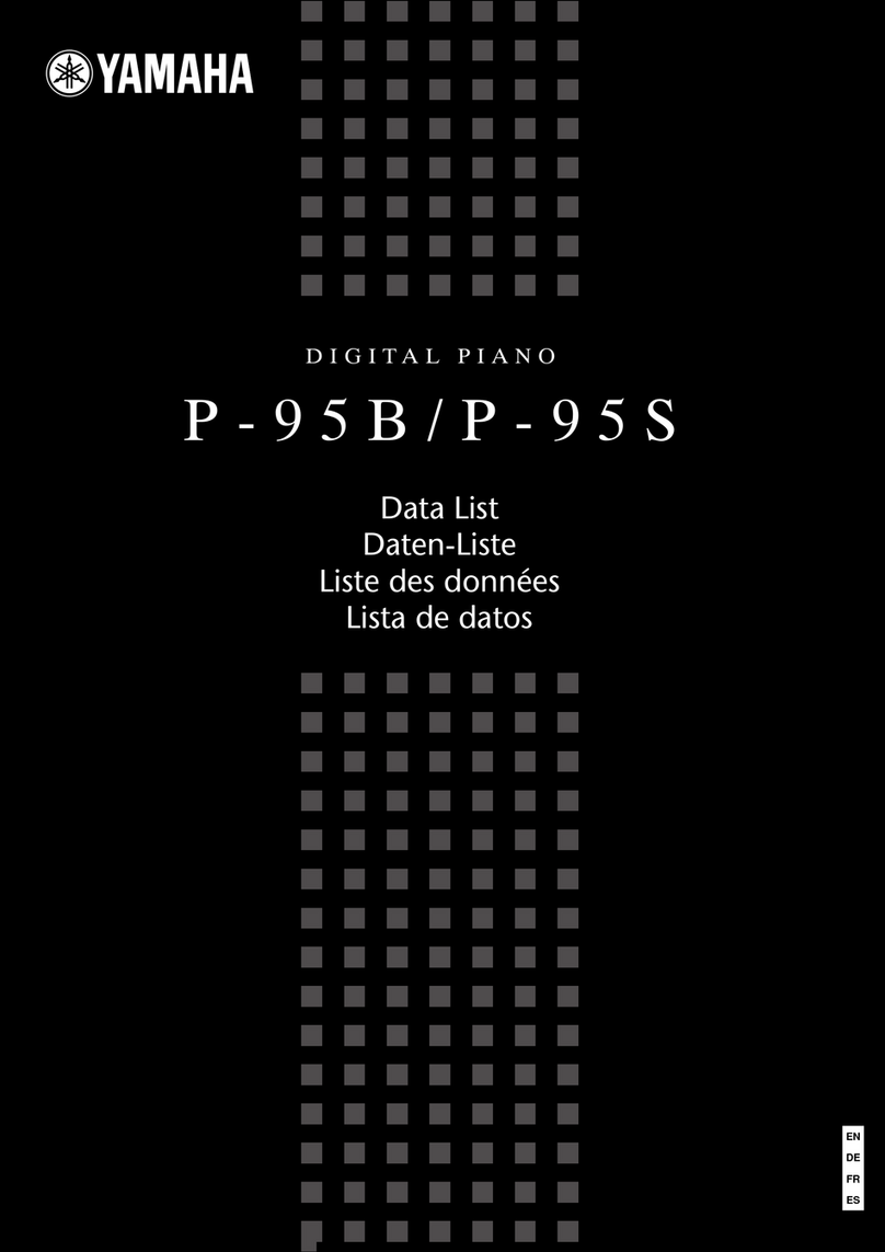 Yamaha P-95B Data list