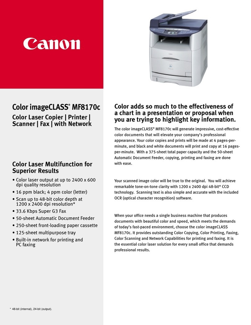 Canon Color imageCLASS MF8170c specification