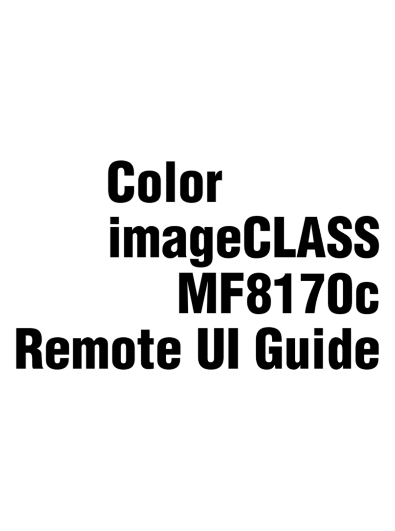 Canon Color imageCLASS MF8170c User manual