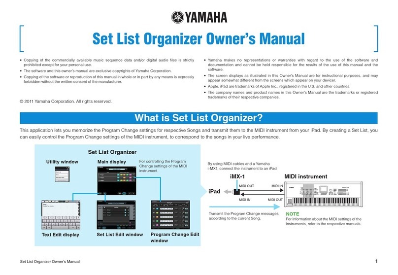Yamaha List owner's manual