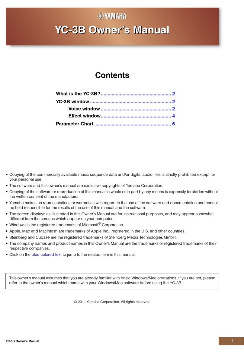 Yamaha YC-3B User manual