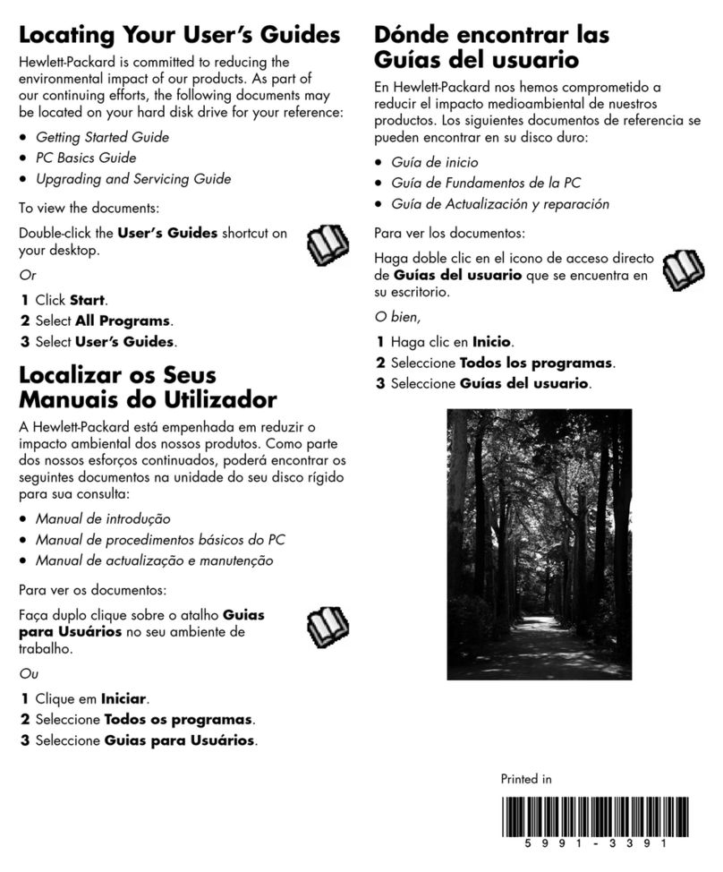 HP A1224n - Pavilion - 1 GB RAM User manual HP A1224n - Pavilion - 1 GB RAM User manual