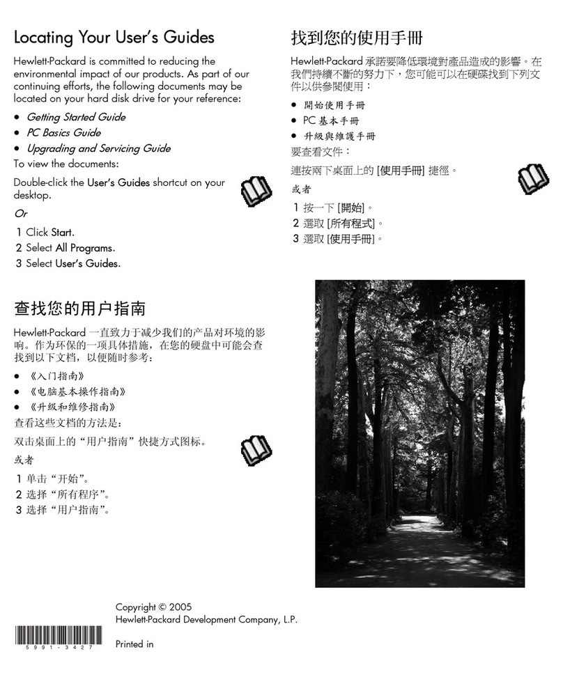 HP A1224n - Pavilion - 1 GB RAM User manual