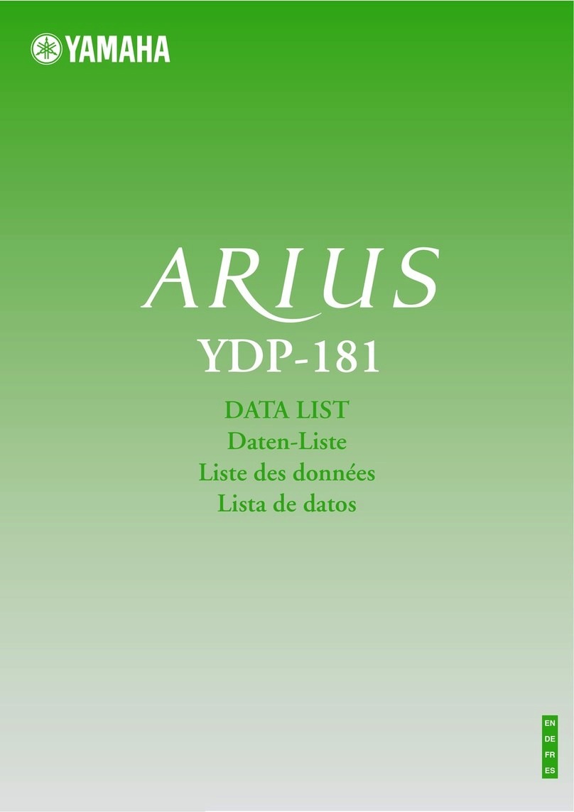 Yamaha ARIUS YDP-181 Instruction Manual Yamaha ARIUS YDP-181 Instruction Manual