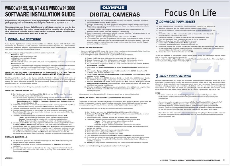 Olympus CAMEDIA E-100 RS Firmware update