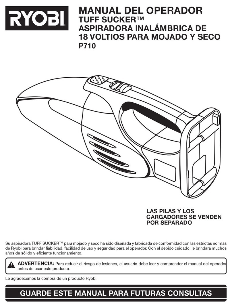 Ryobi TUFF SUCKER P710 User manual