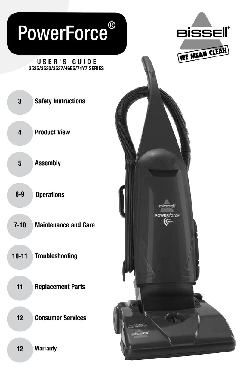 Bissell PowerForce Vacuum user guide