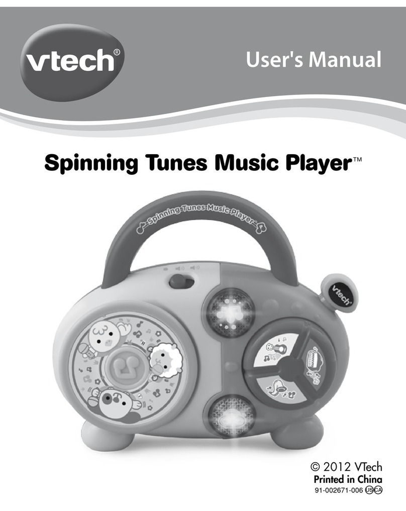 V-tech Spinning Tunes Music Player User manual