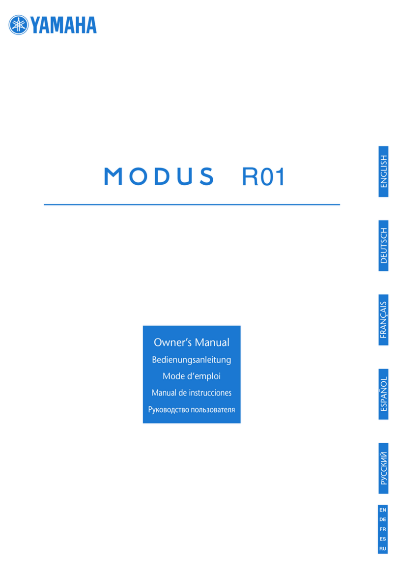 Yamaha Modus R01 owner's manual
