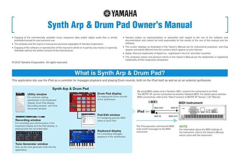 Yamaha Synth User manual