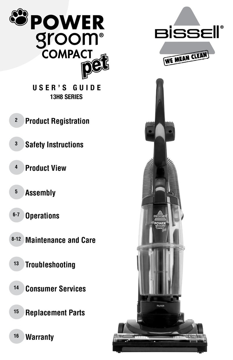 Bissell Powergroom Pet Compact User manual