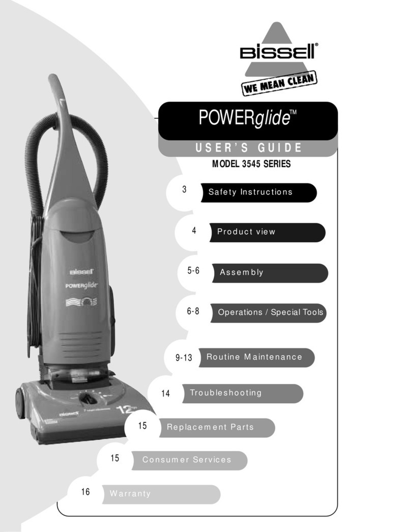 Bissell PowerGlide Platinum Vacuum user guide