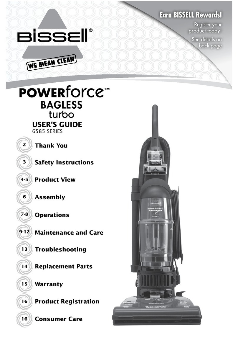 Bissell POWERFORCE TURBO User manual Bissell POWERFORCE TURBO User manual