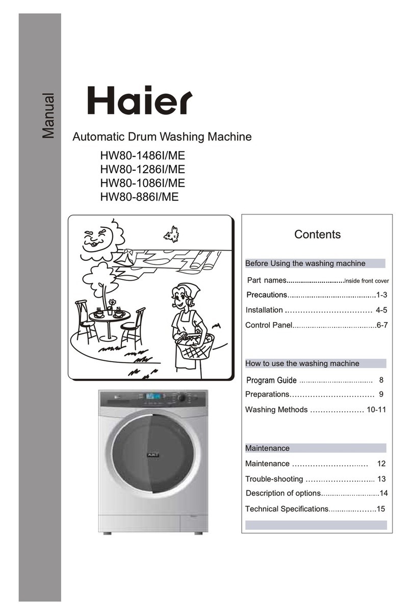 Haier HW80-1486I User manual Haier HW80-1486I User manual