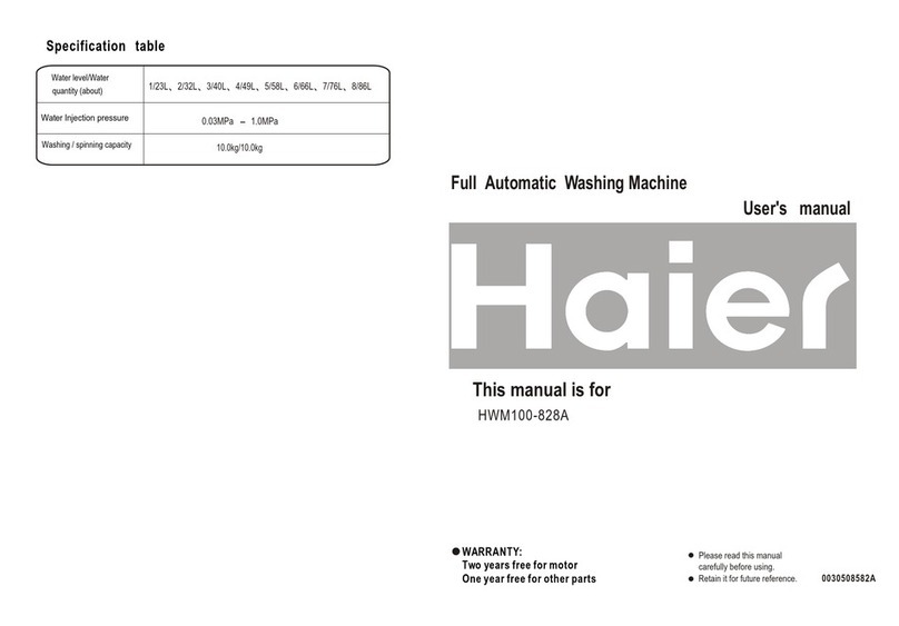 Haier HWM100-828A user manual