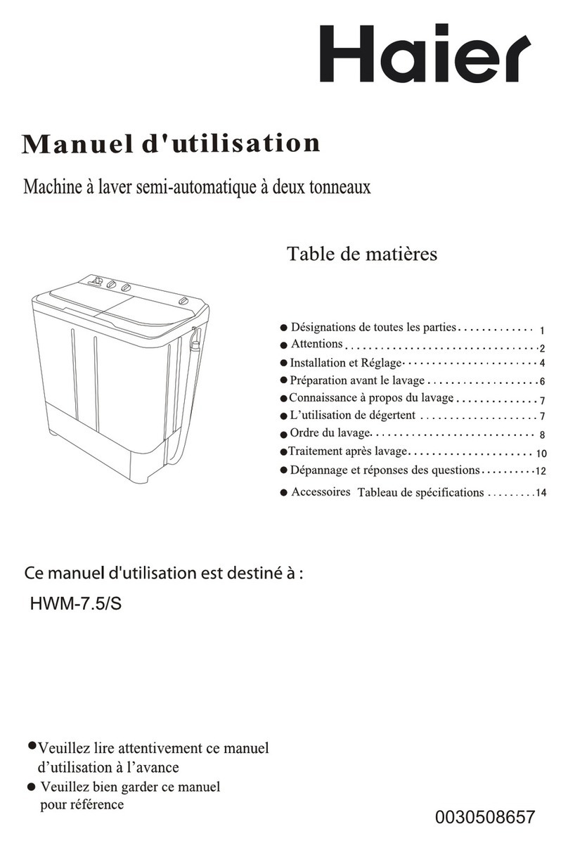 Haier HWM-7.5 Configuration guide Haier HWM-7.5 Configuration guide