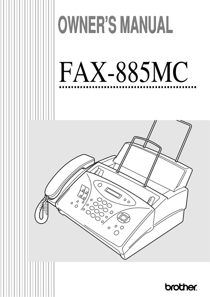 Brother IntelliFAX 885MC owner's manual