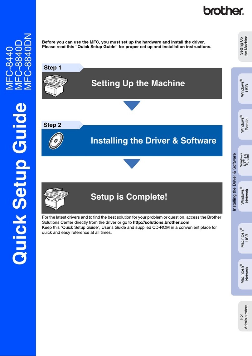 Brother 8840DN - B/W Laser - All-in-One User manual