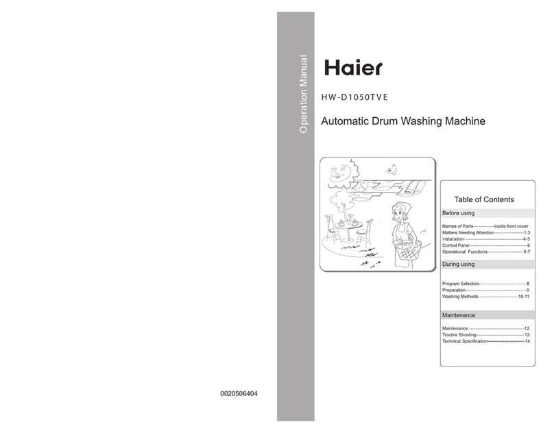 Haier HW-D1050TVE User manual Haier HW-D1050TVE User manual