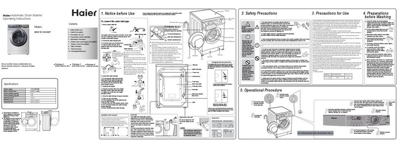Haier HW60-B12866NZP User manual Haier HW60-B12866NZP User manual