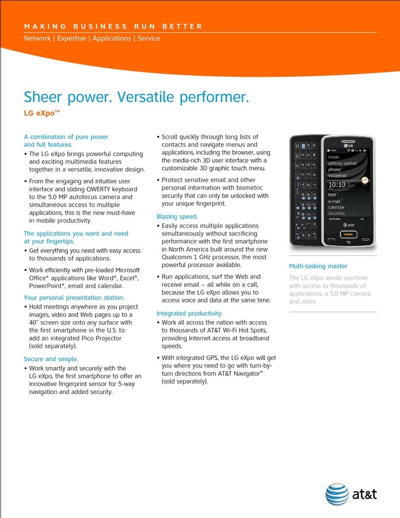 LG GW820 Specifications