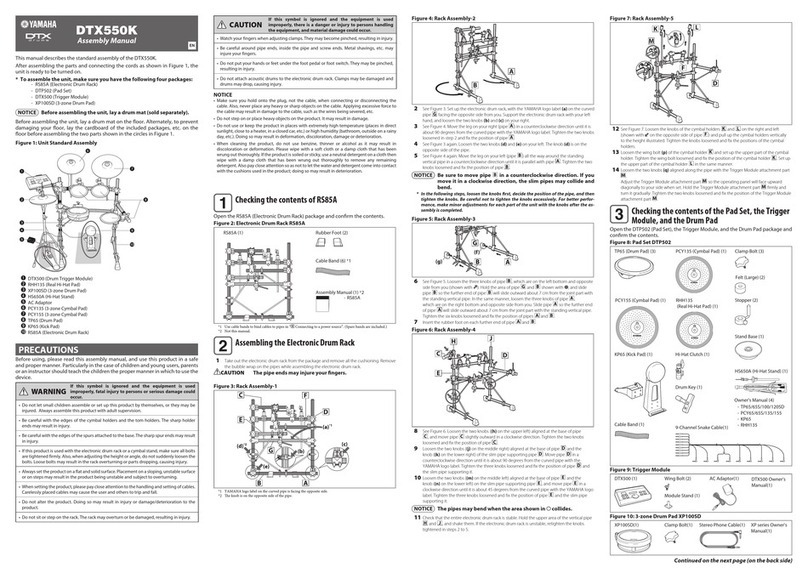 Yamaha DTX550K User manual