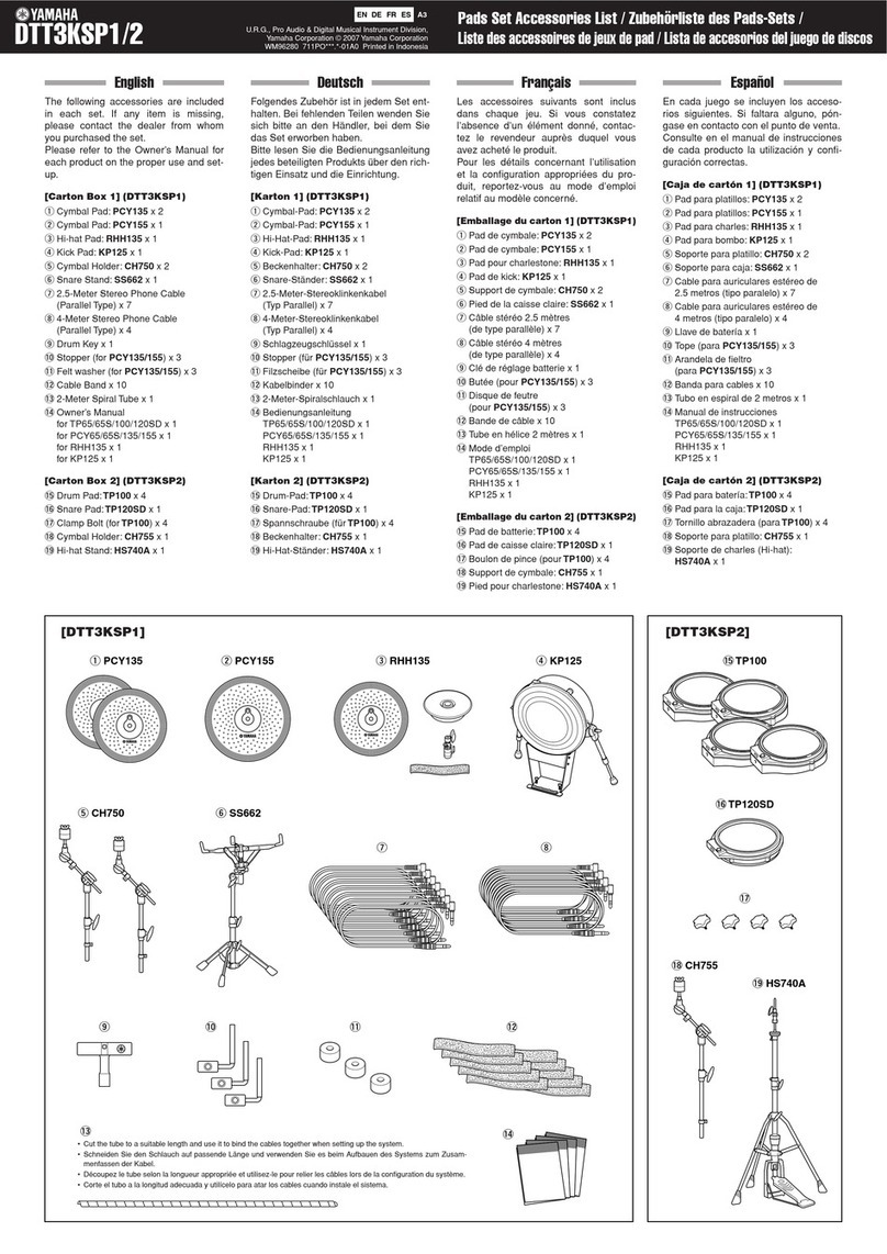 Yamaha DTT3KSP manual