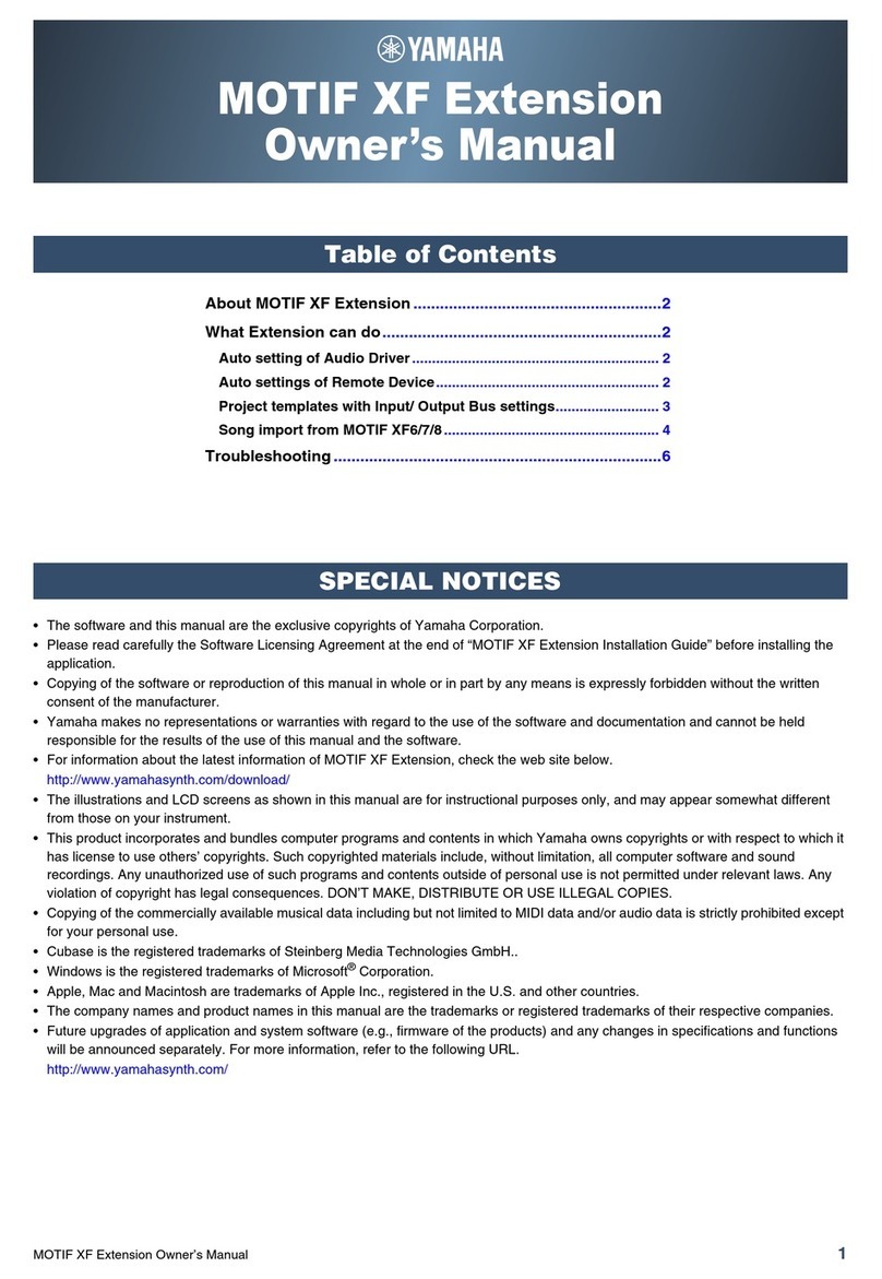 Yamaha Extension User manual