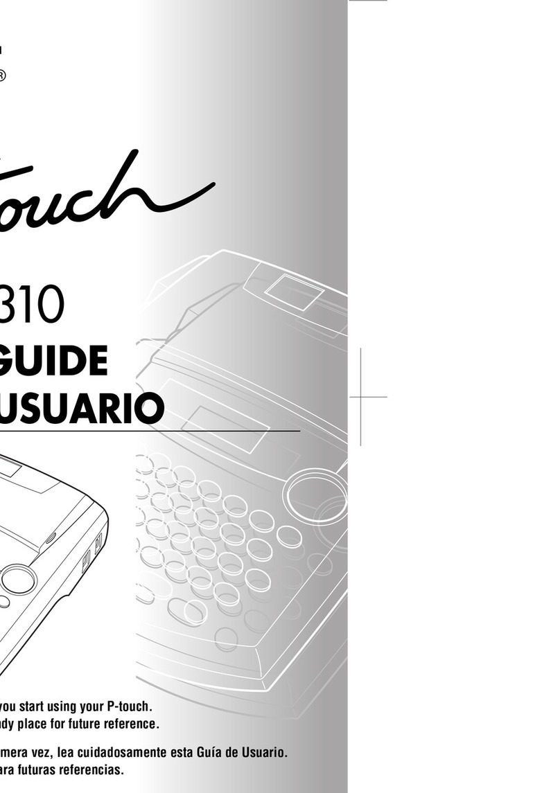 Brother PT 2300 - P-Touch 2300 Thermal Transfer... User manual
