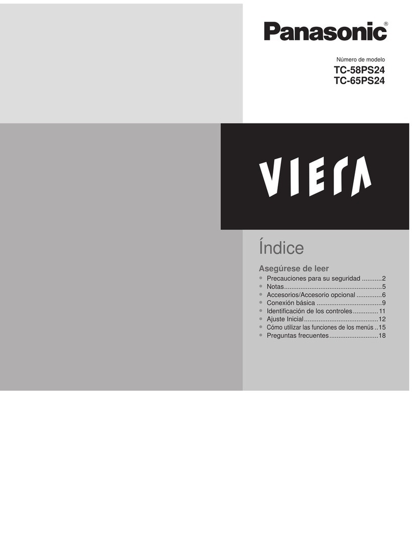 Panasonic Viera TC-58PS24 User manual Panasonic Viera TC-58PS24 User manual