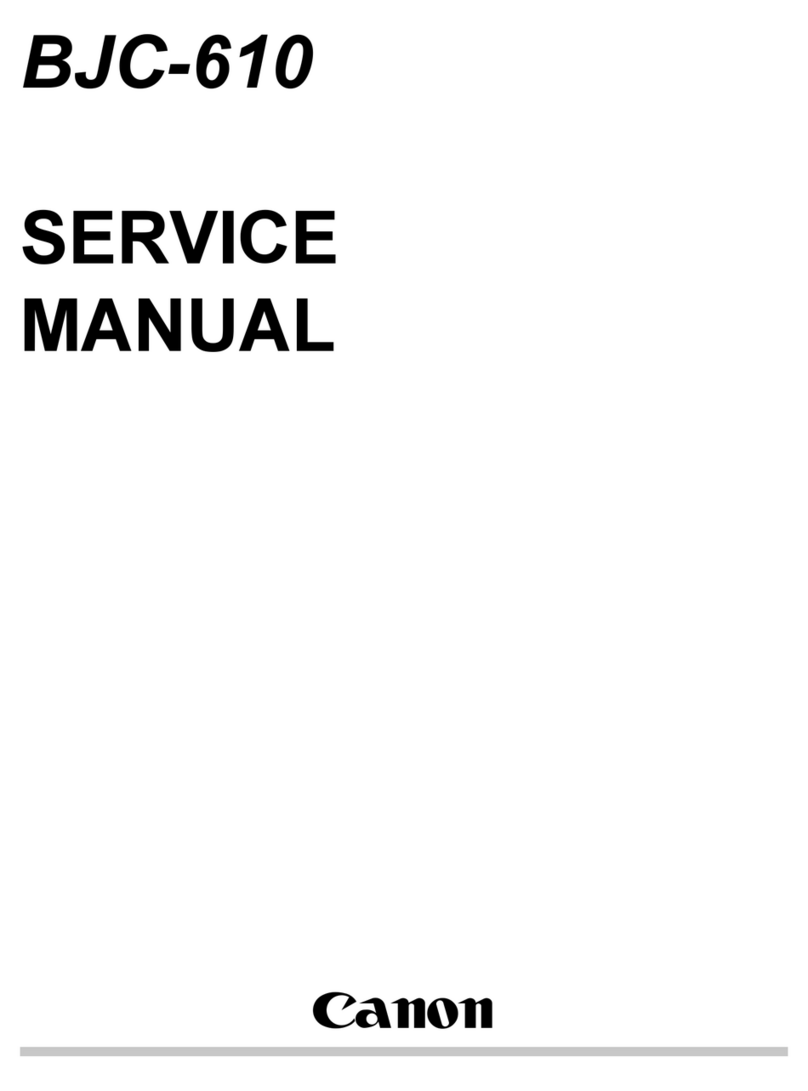 Canon BJC-610 User manual