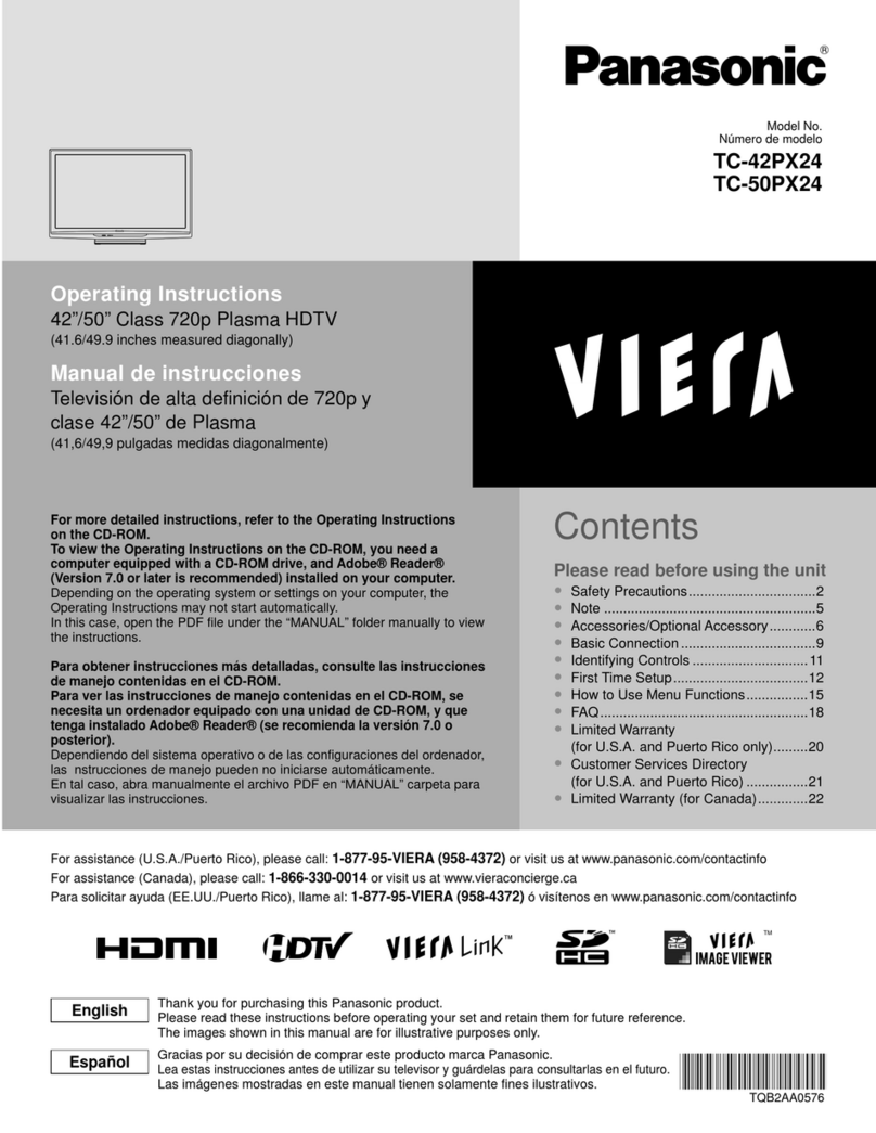 Panasonic Viera TC-42PX24 Manual de instrucciones