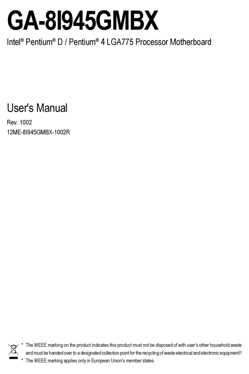 Gigabyte GA-8I945GMBX user manual