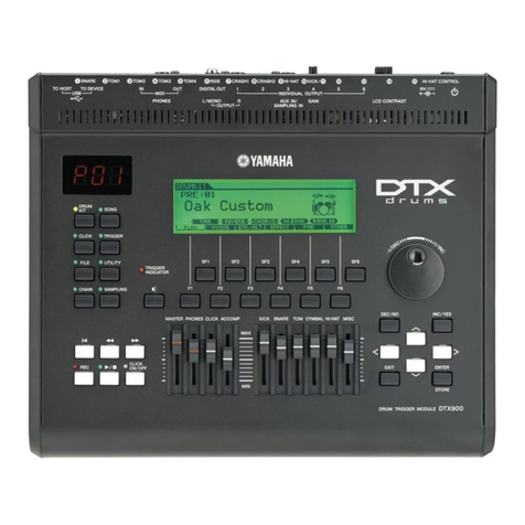 Yamaha DTX900 User manual Yamaha DTX900 User manual