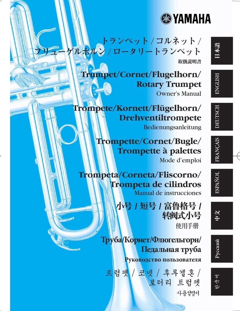 Yamaha Cornets User manual Yamaha Cornets User manual