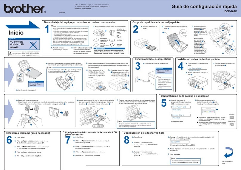 Brother DCP 165C - Color Inkjet - All-in-One Parts list manual