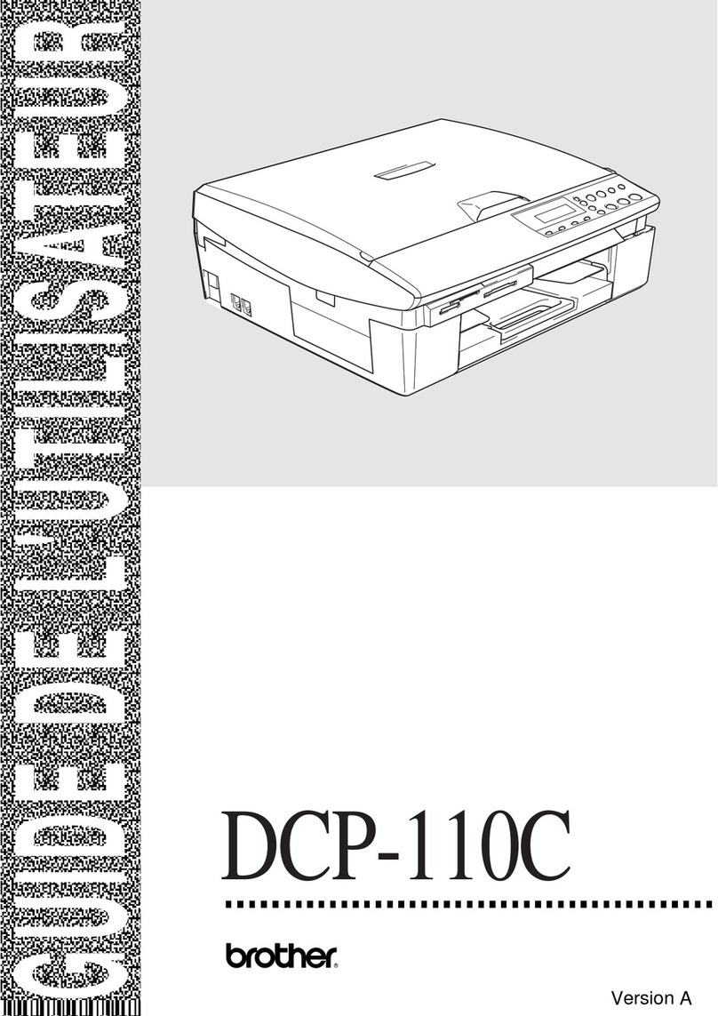 Brother DCP 110c - Color Flatbed Multi-Function... Quick start guide
